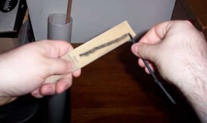 How do you sharpen a charcoal stick?